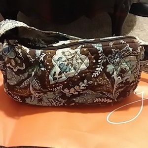 Vera Bradley Java Blue small shoulder bag